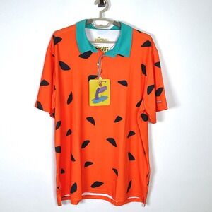 RSVLTS‎ The Flintstones Fred Flinstone All Day Polo Shirt - Men's 2XL